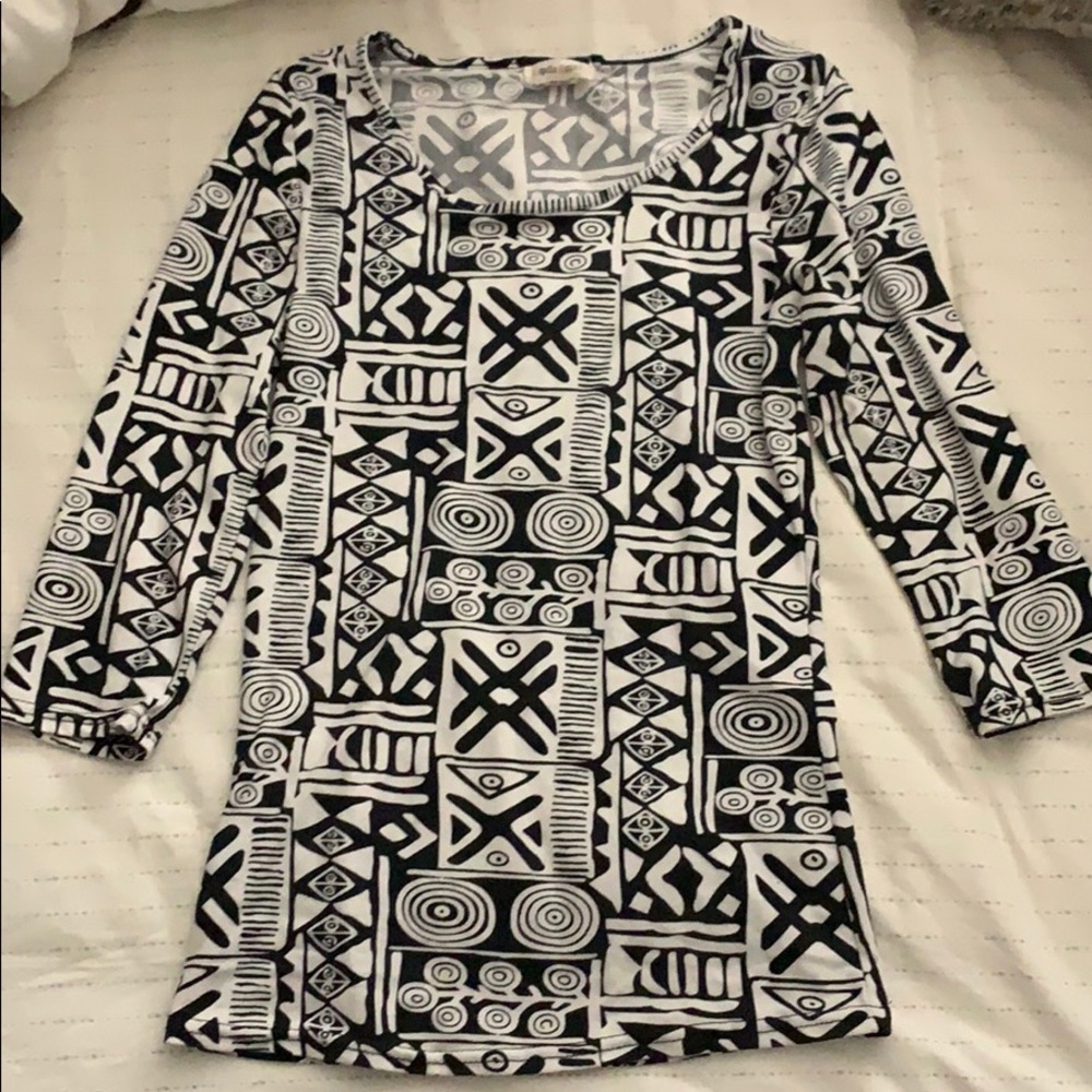Pattern 3/4 long sleeve shirt